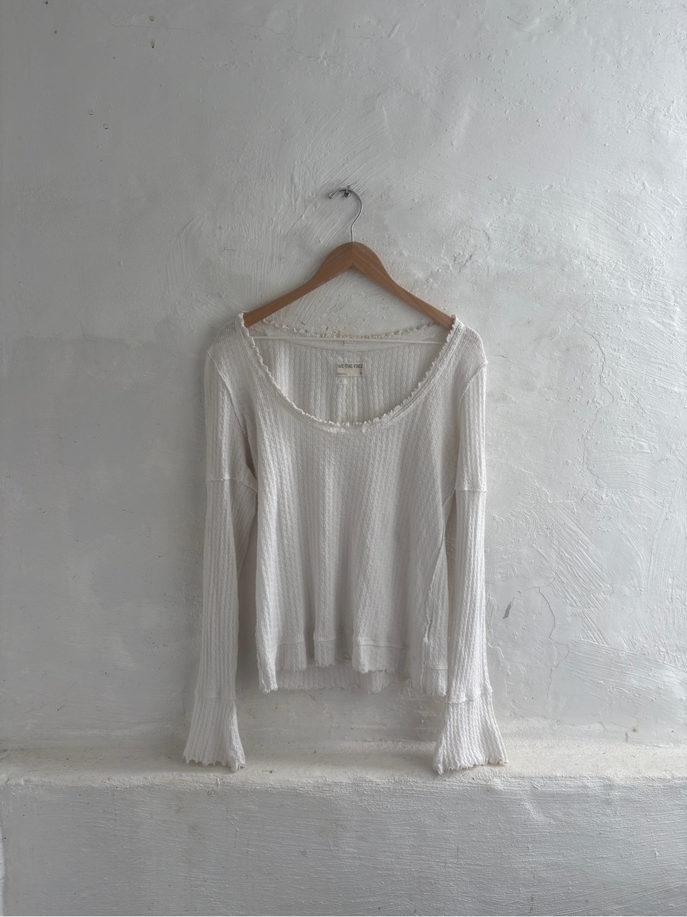We The Free Clover Solid Layering Top medium thermal style boho top